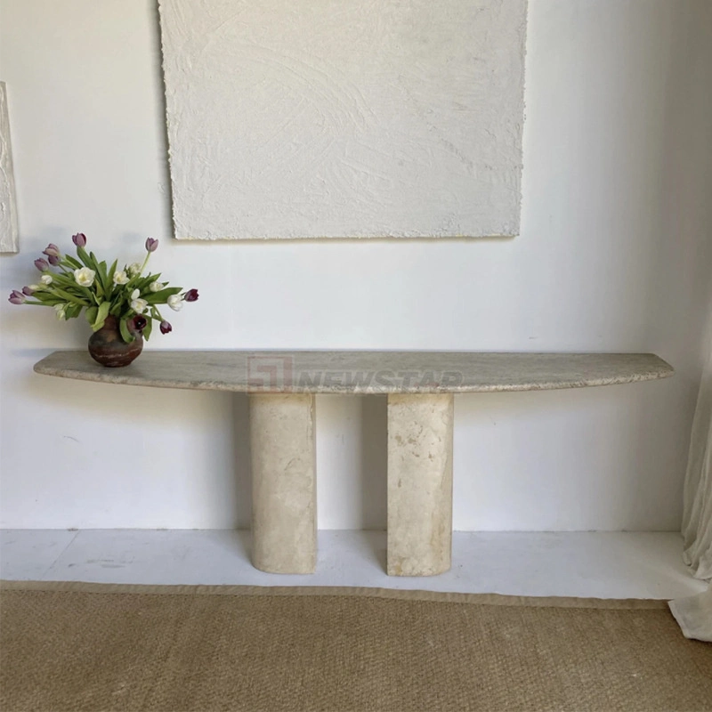 Newstar porche Italiana gabinete Sala de estar del lado de la pared de mármol de mesa mesa de consola