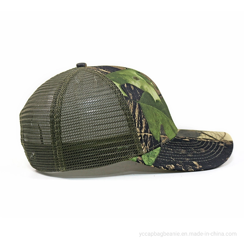 Camuflaje de moda personalizada Camo camionero tapa de la malla Hat