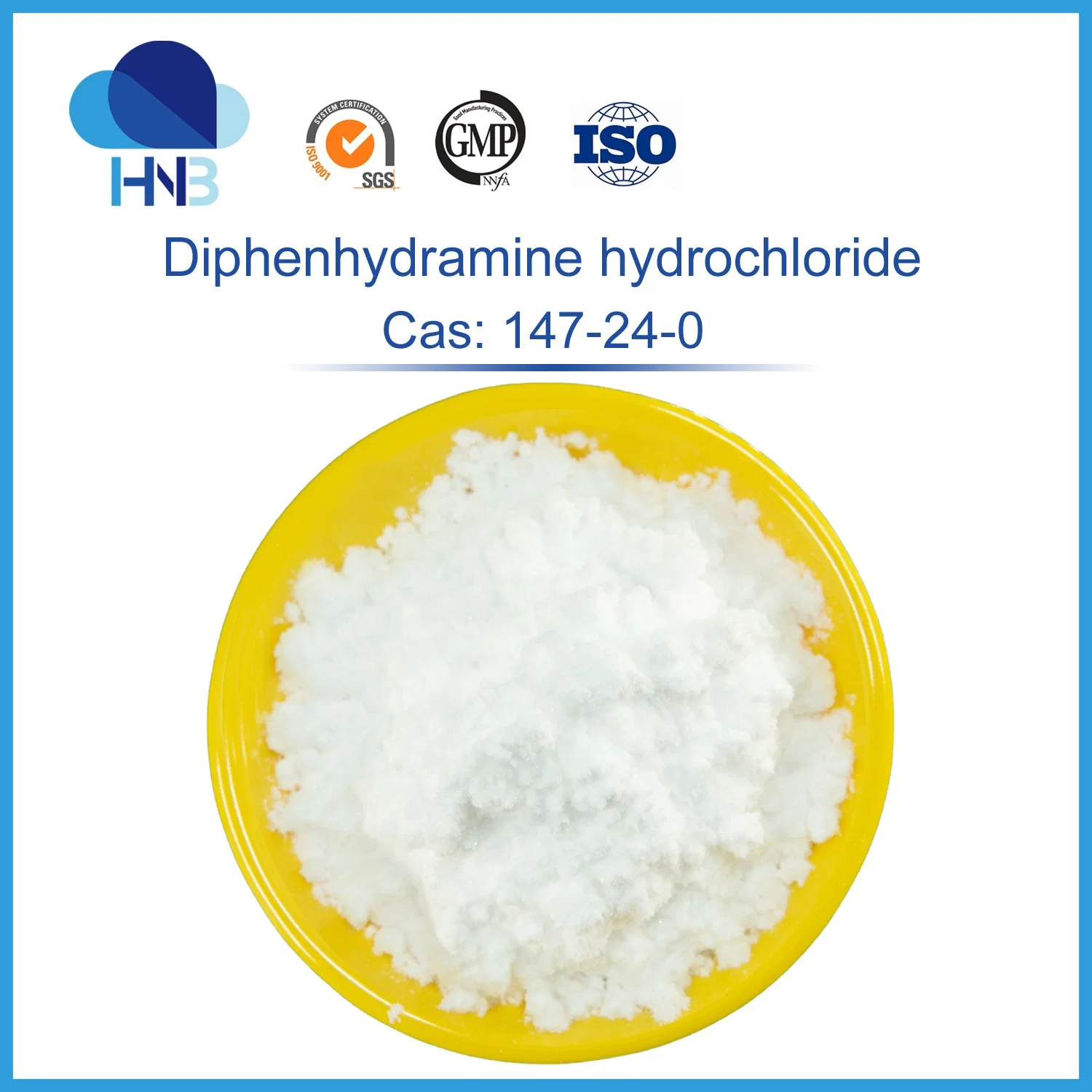 CAS. No 147-24-0 Diphenhydramine Hydrochloride Powder Diphenhydramine HCl