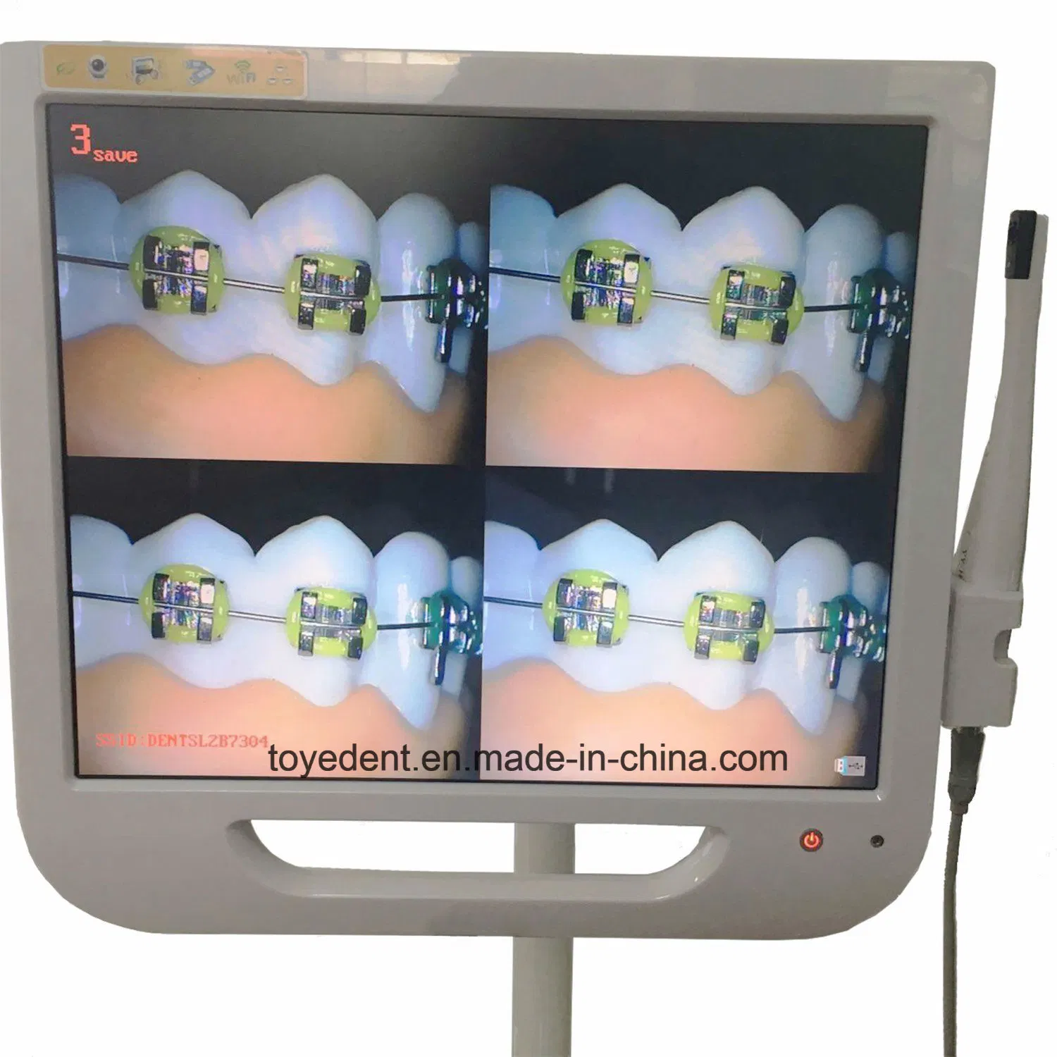 Moniteur LCD 17 pouces Intraoral dentaire de l'écran Appareil photo avec WiFi filaire