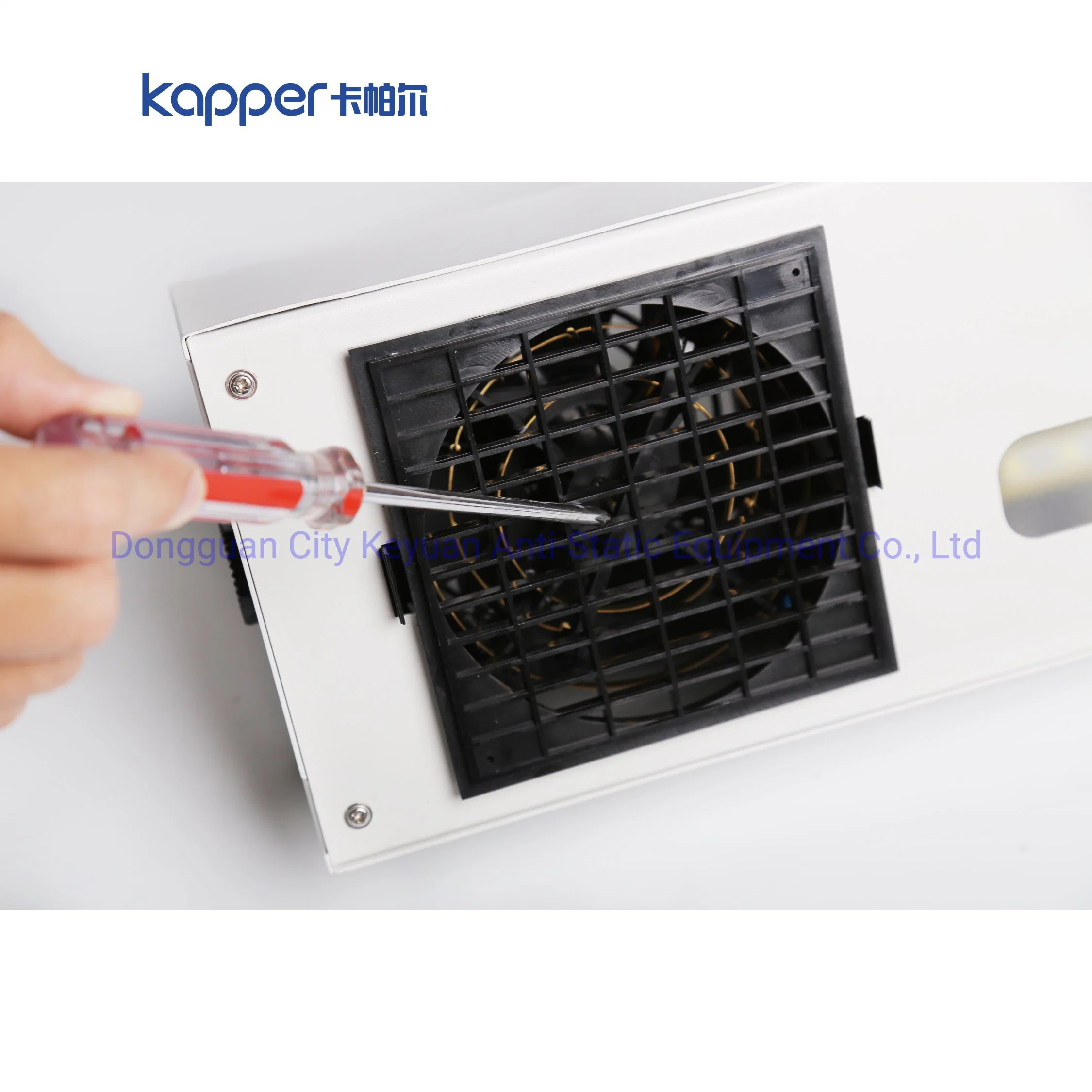 Kapper Clean Room LED Display Anti Static Overhead 2-Fans Ionzing Blower Static Discharge