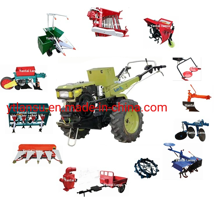 China 8HP12HP 15HP 18HP Farm Diesel Motocultor Power Tiller Zubr Zweirad-Mini-Lauftraktor