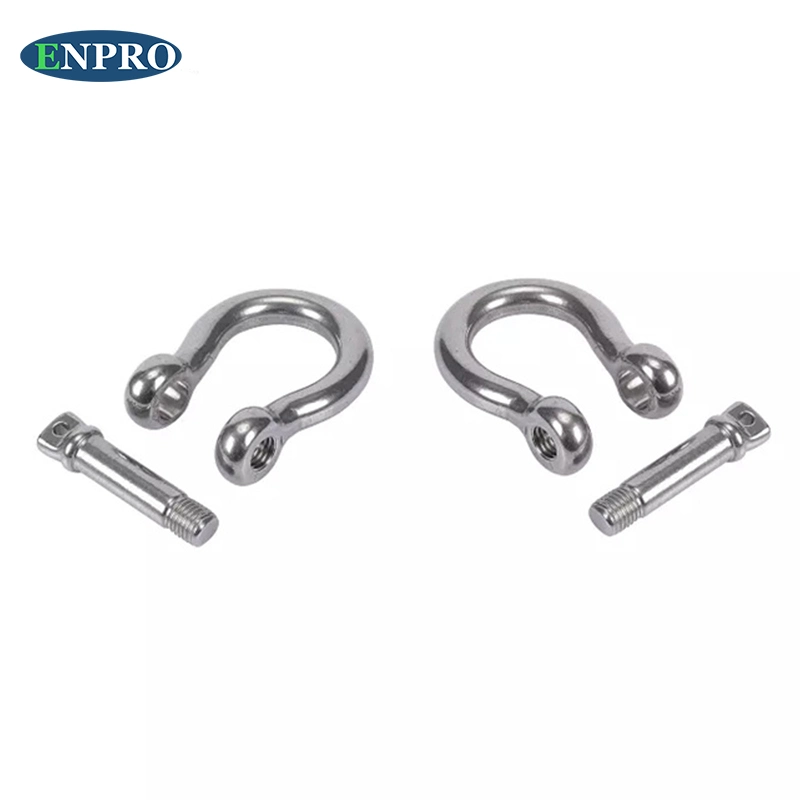 Stainless Steel Heavy Duty Bow Shape Screw Pin Anchor Shackle Load Clamp