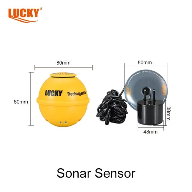 Lucky Fish Sonar FF718lic-Lat Colored DOT-Matrix Display Fish Finder Bow Mount