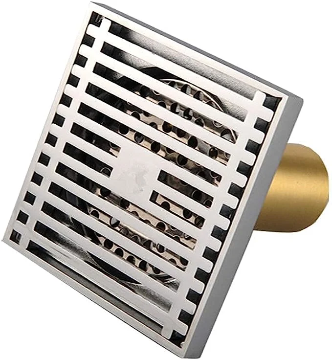 Square Invisible Shower Point Drain Detachable Bathroom Floor Drain