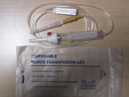 Transfusión de Sangre desechable con CE &amp; ISO