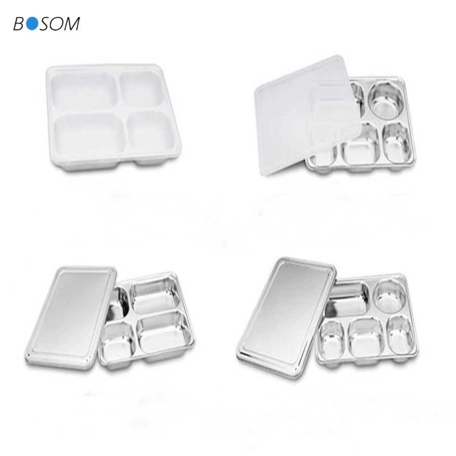 Food Grade Standard Stainless Steel Kitchenware, High quality/High cost performance Food Box, Lunch Tray