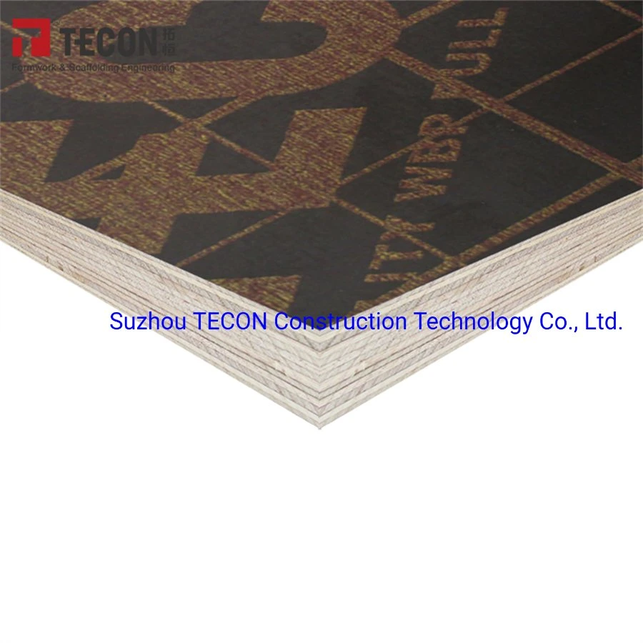 Tecon Black&Brown Glue Marine Waterproof Phenolic Board Construction Film Faced Plywood