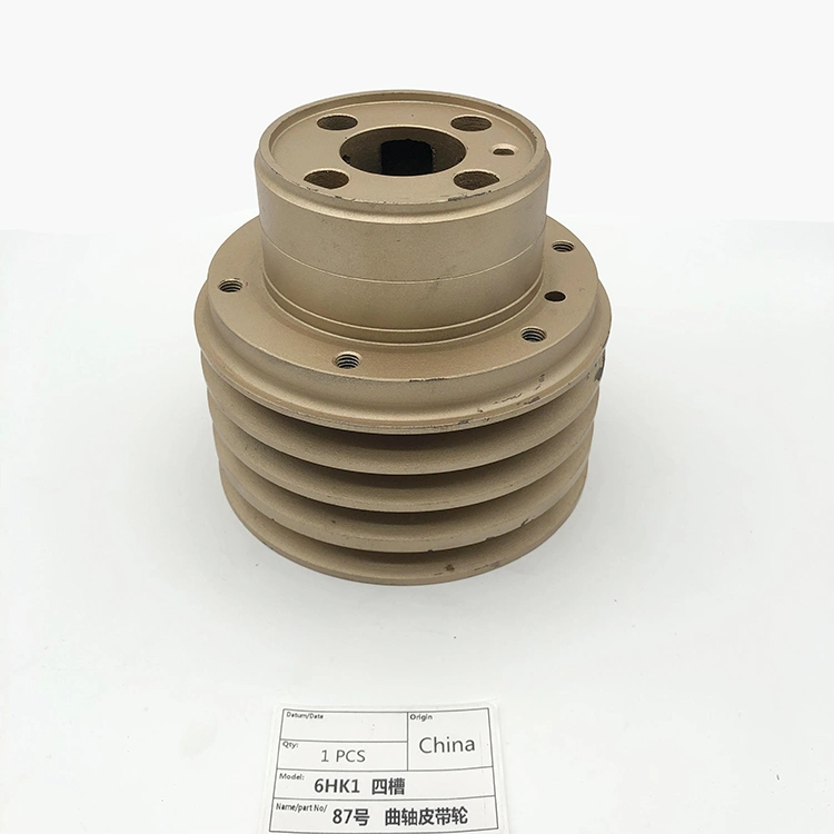 Fast Sell Multiple Engine Crankshaft Pulley Water Pump Type Four Grooves Fit for 6HK1 Engine Excavator.