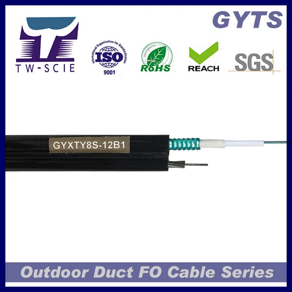 4/12/96core Self-Support Aerial G652D Communication Armour Optical Fiber Cable (GYXTC8S)