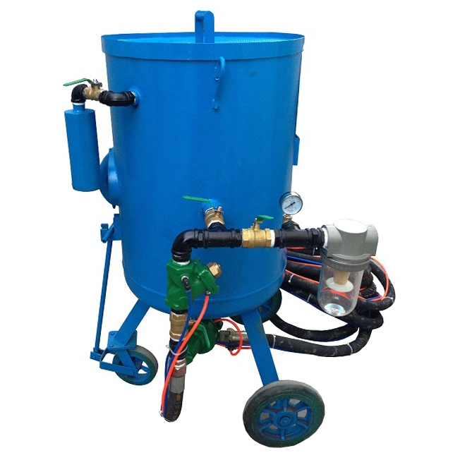 Pressure Sand Blasting Pot Moveable Sandblaster