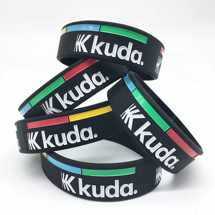 Solid Color Rubber Stretch Bracelets Sports Accessories Silicone Wristbands for Woman Men Games Sports Teams and Events