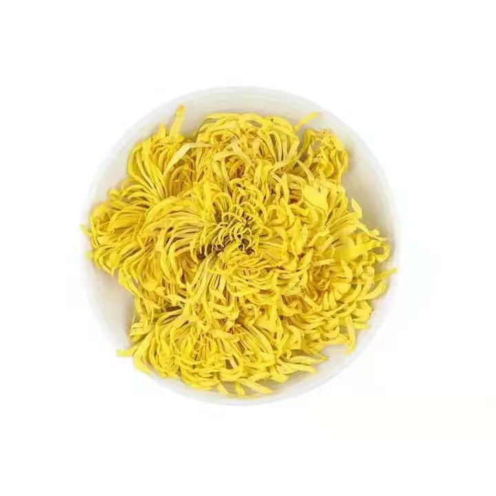 Bulk fragrance dry golden long petals yellow chrysanthemum flower petals tea