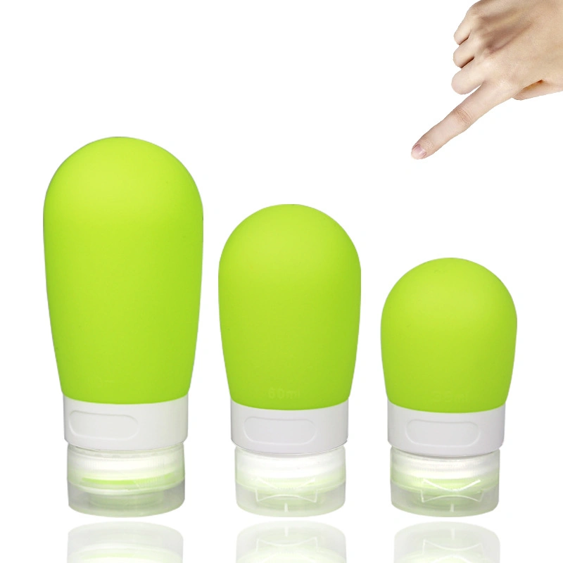 38/60/80ml Portable Reusable Silicon Mini Shampoo Can Bottle Container Travel Use