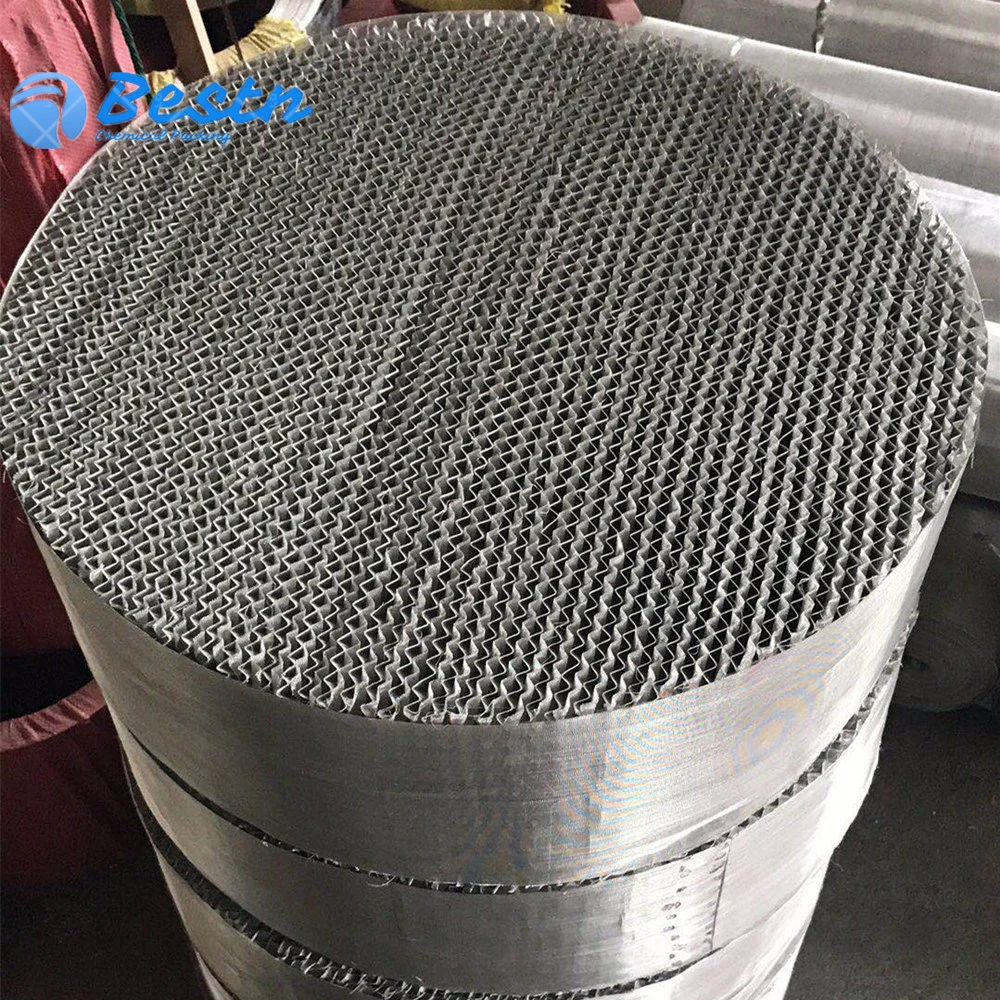 Knitting Gauze Corrugated Packing Wire Mesh Metal Corrugated Plate Structured Packing