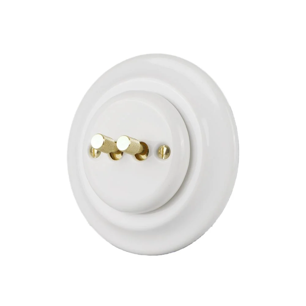 Factory Retro Porcelain Toggle Switch Vintage Ceramic Electric Wall Switch