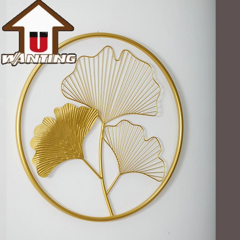 Wall Decor Ginkgo Leaf Handmade Decoration for Living Room Interior Unique Gift