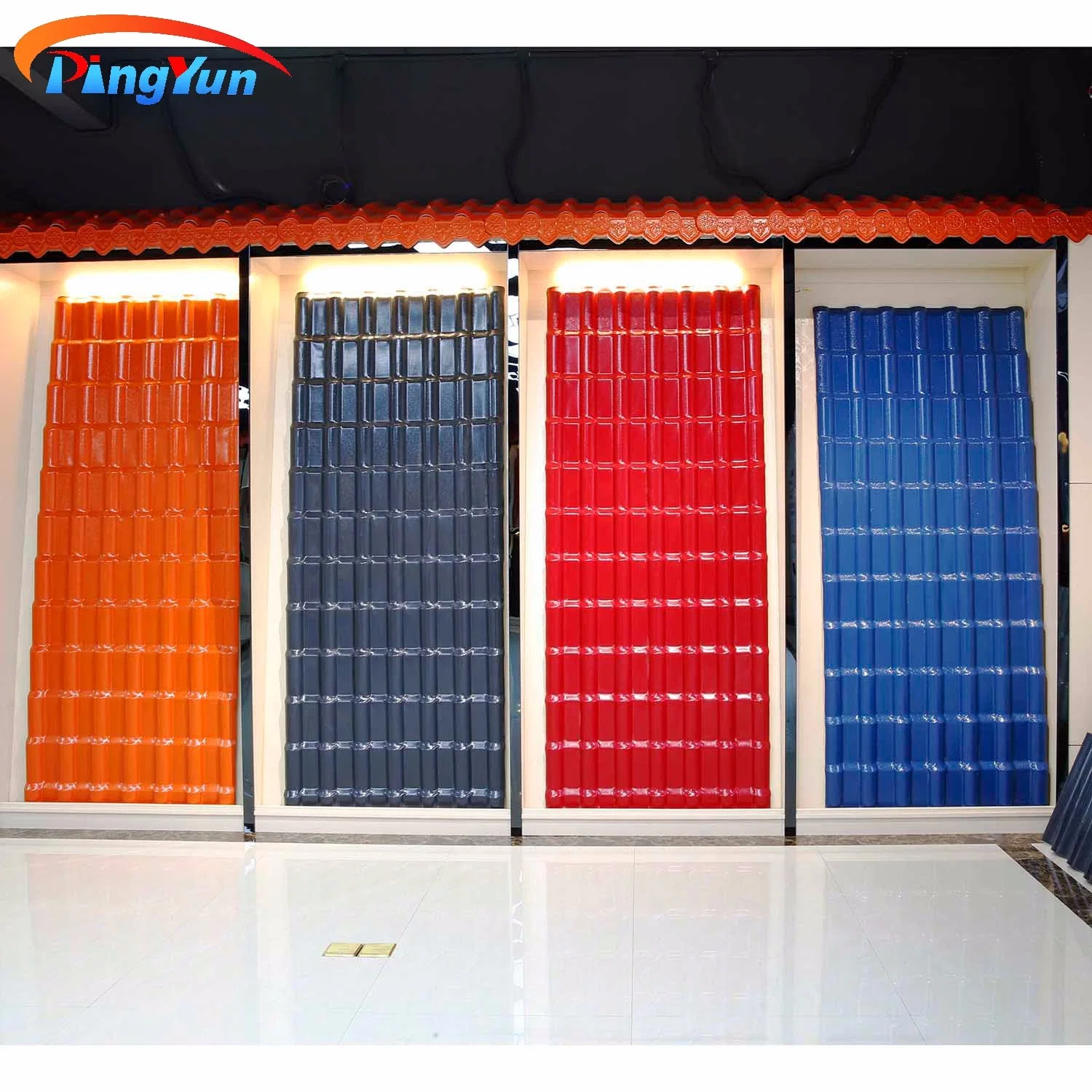 Popular in Panama PVC Roofing Tiles/Avoid Color Fading Spanish ASA PVC Plastic Roof Sheet for Prefabricated House