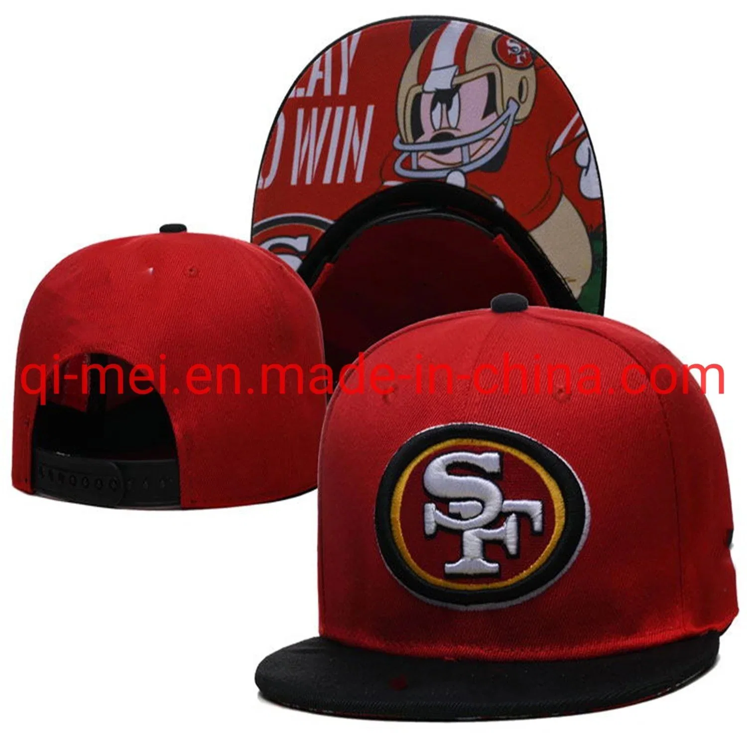 Dropshipping Saints Buccaneers Bills 49ers Official Team Embroidery Football Adjustable Snapback Cap Hat