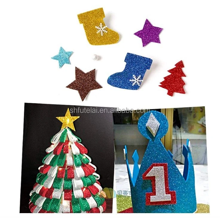 Ofertas de venta directa de fábrica No deje caer el polvo de oro en Polvo Glitter de papel de los niños de papel cartón Material artesanal DIY