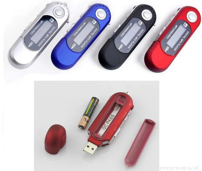 AAA Battery USB TF Card MP3 Player Voice Recorder