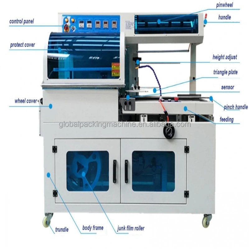 Glass Cup Tea Box K Cup Plastic Film Shrink Wrapping Heat Seal Multi Functional High quality/High cost performance  Water Bottle Packaging Machine