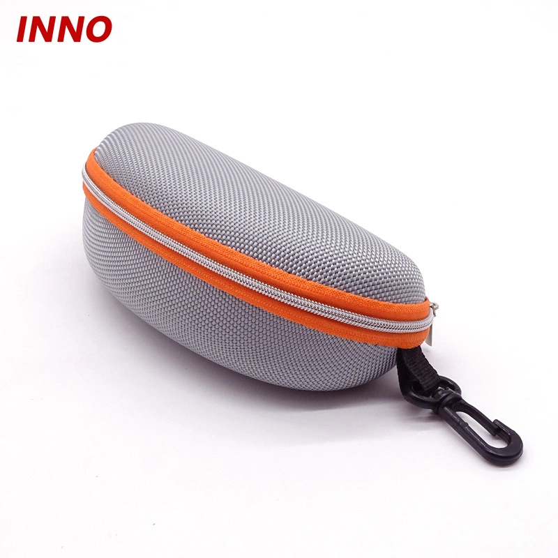 Inno-E011 Factory Direct Selling Customizable EVA Case with Hook and Color Zipper for Sunglasses Eco-Friendly