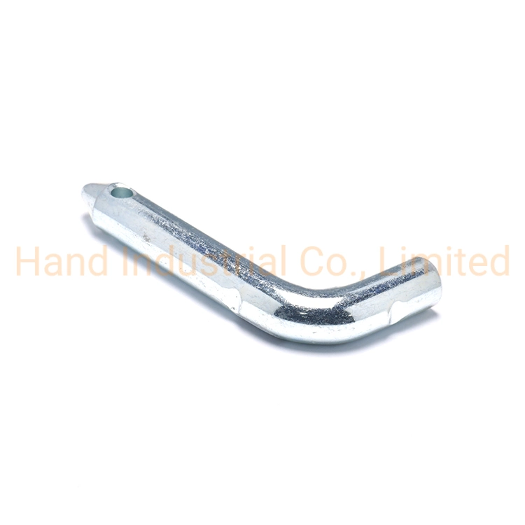 Carbon Steel Zinc Galvanized M8 Custom L Shape Sharp End Clevis Pin with Hole