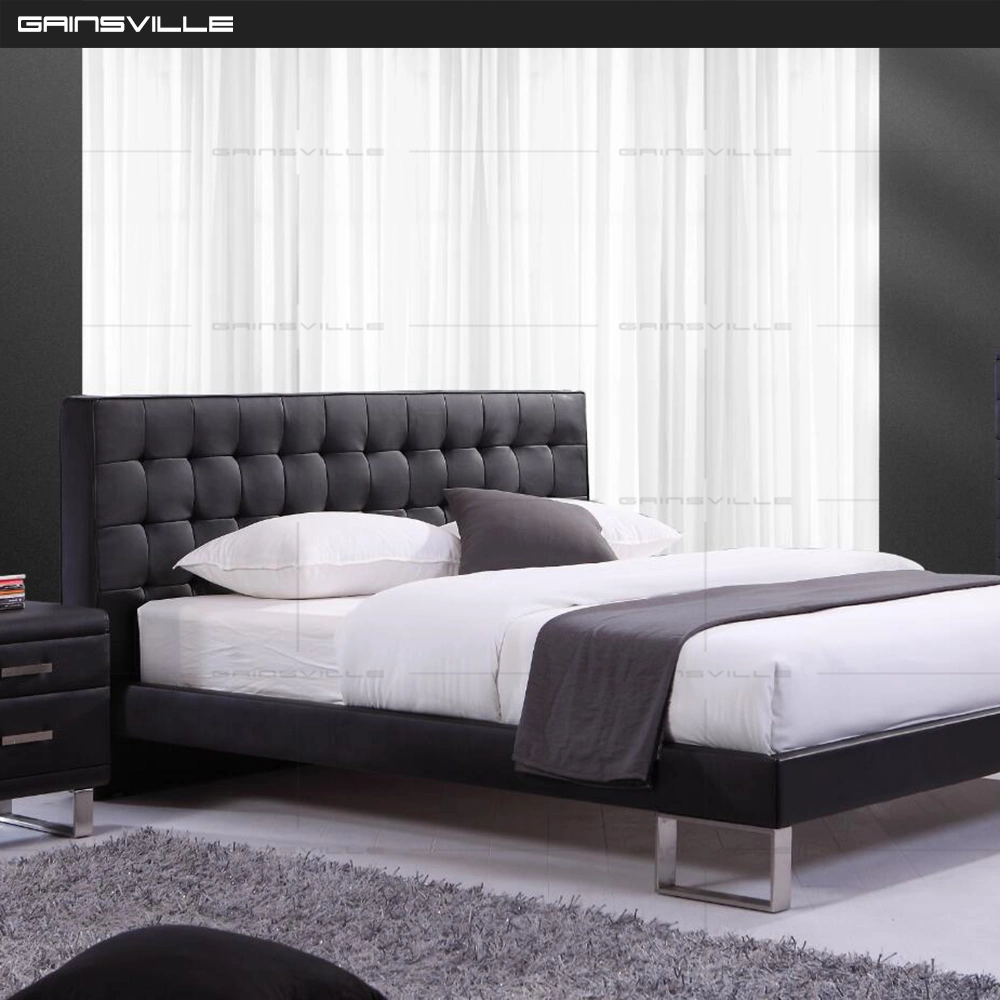 Diseño clásico de estilo americano, cama King Size cama blanda con muebles de dormitorio Storag GC1633