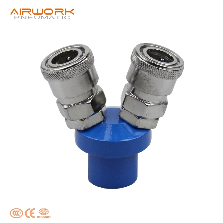 Smv Pneumatic Fitting C Type Two Way Quick Coupling Connector Coupler for Air Compressor