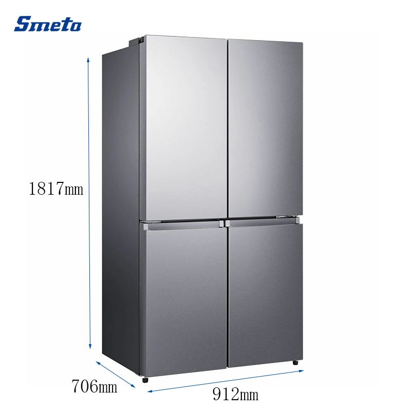 21 cuft no Frost Multi Puerta 4 Puertas toque eléctrico Control de refrigerador francés para TM-773wh