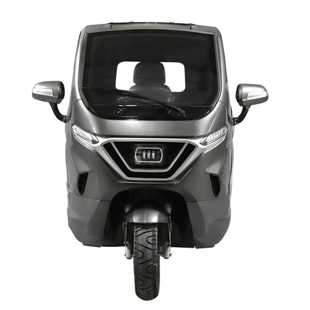 EEC 2019 Three Wheels Cargo Electric Tricycle Motorcycle Rickshaw Fully Enclosed Mobility Scooter Cargo Scooter Motor with Cabin