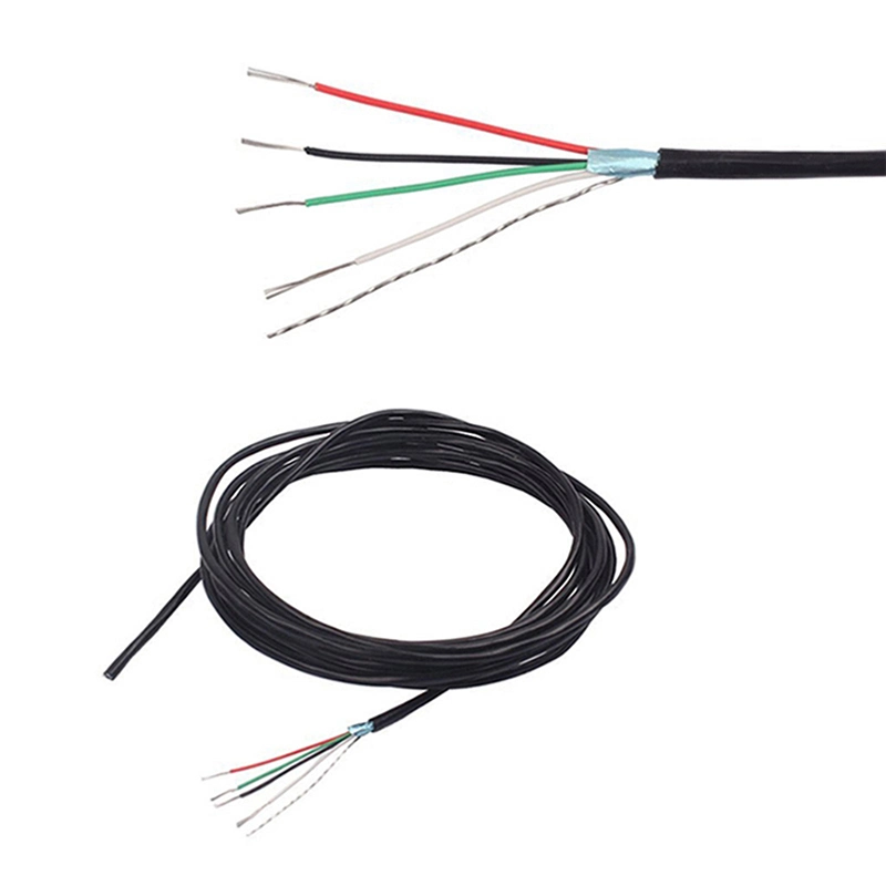 UL Standard Flexible Cable UL2562 2 Core 3 Core Spiral Shielded Electrical Cable with Drain Wire for Computer Cable