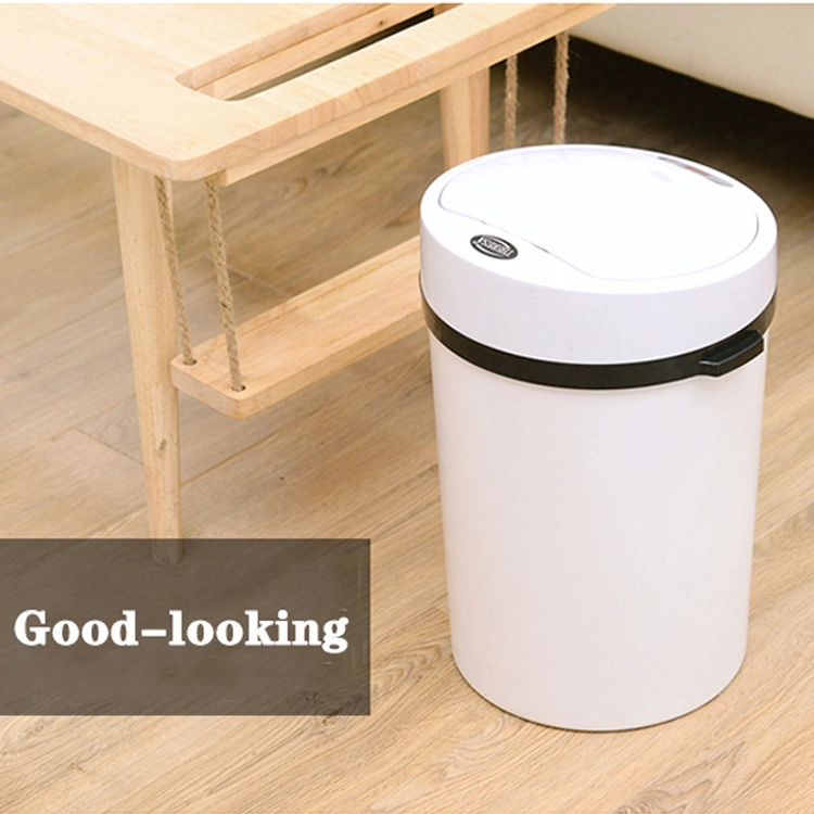 Trash Smart Can Touch-Free Intelligent Trash Bin Automatic Kitchen Smart Trash Can Sensor Battery -U