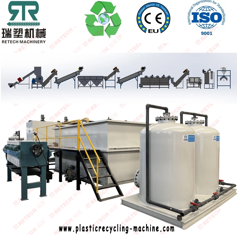 5t/H-10t/H Waste Water Treatment System for Plastic Washing Recycling Equipment Line