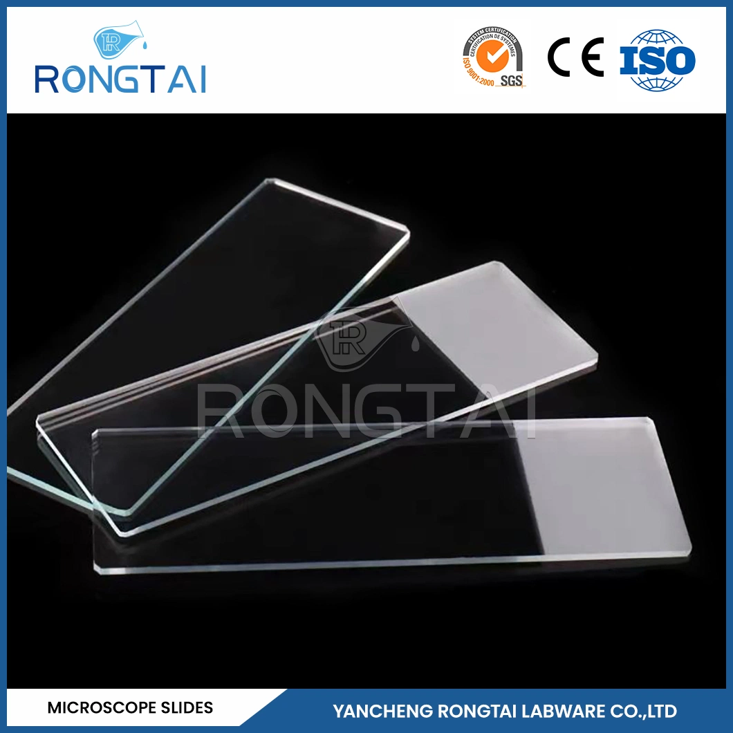 Rongtai Medical and Laboratory Consumables Factory Circular Microscope Slides China 7101 7102 7105 7107 7109 стеклянный микропрепарат в лаборатории