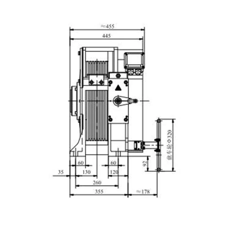 Torin China Parts Suppliers Gtw10m Lift Motor Drive Gearless Elevator Traction Machine