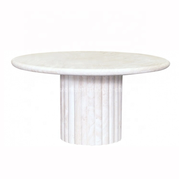 Round Cylinder Pedestal Display Art Decor Stone Plinth Side Coffee Table