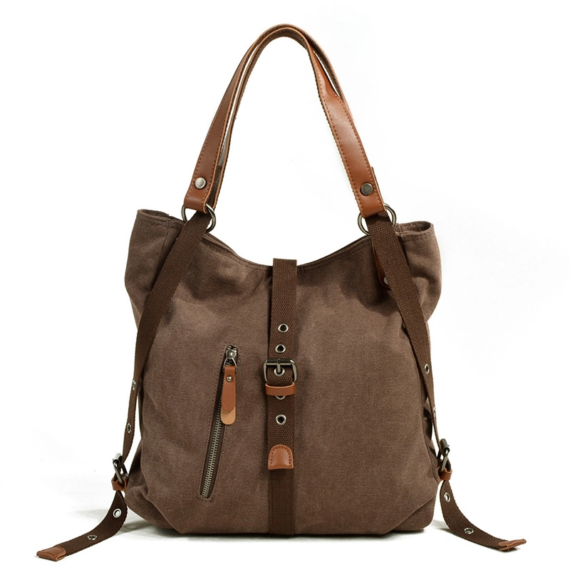 Bolso de hombro mochila de lona Crossbody Casual Daypack Vintage estilo Ci13334