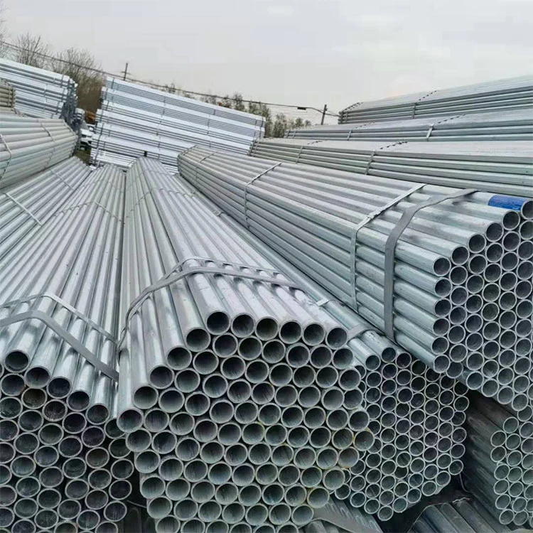 Acero ASTM A36 SS400 Pre-Galvanized caliente Tubo de acero del tubo de acero redondo Gi cruce