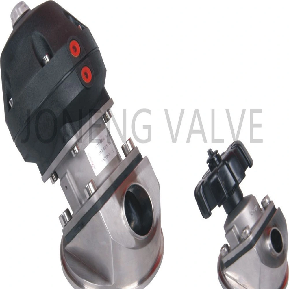 Stainless Steel Sanitary Fittings Weld/Clamped Pneumatic Block Membrane Valve