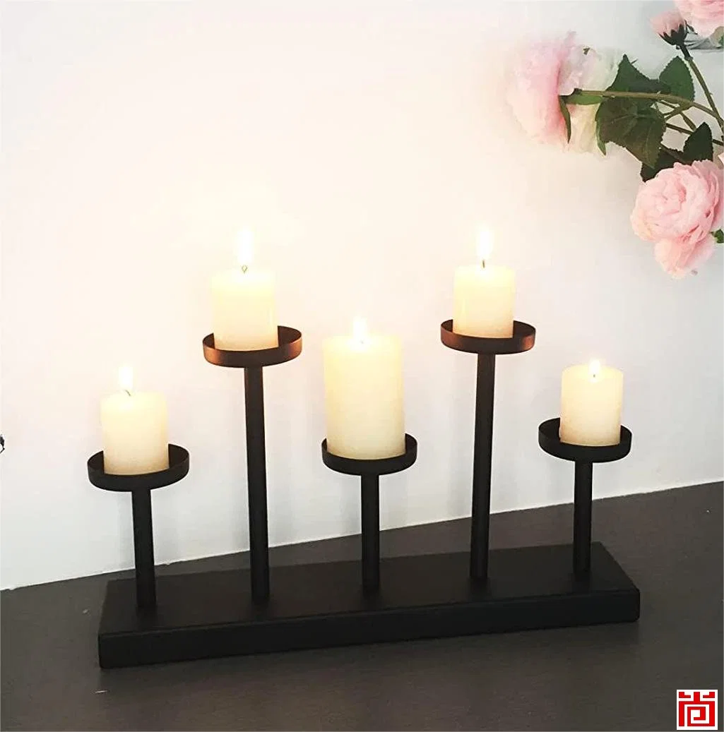 5 PC Marvellous Design Metal Candle Holder