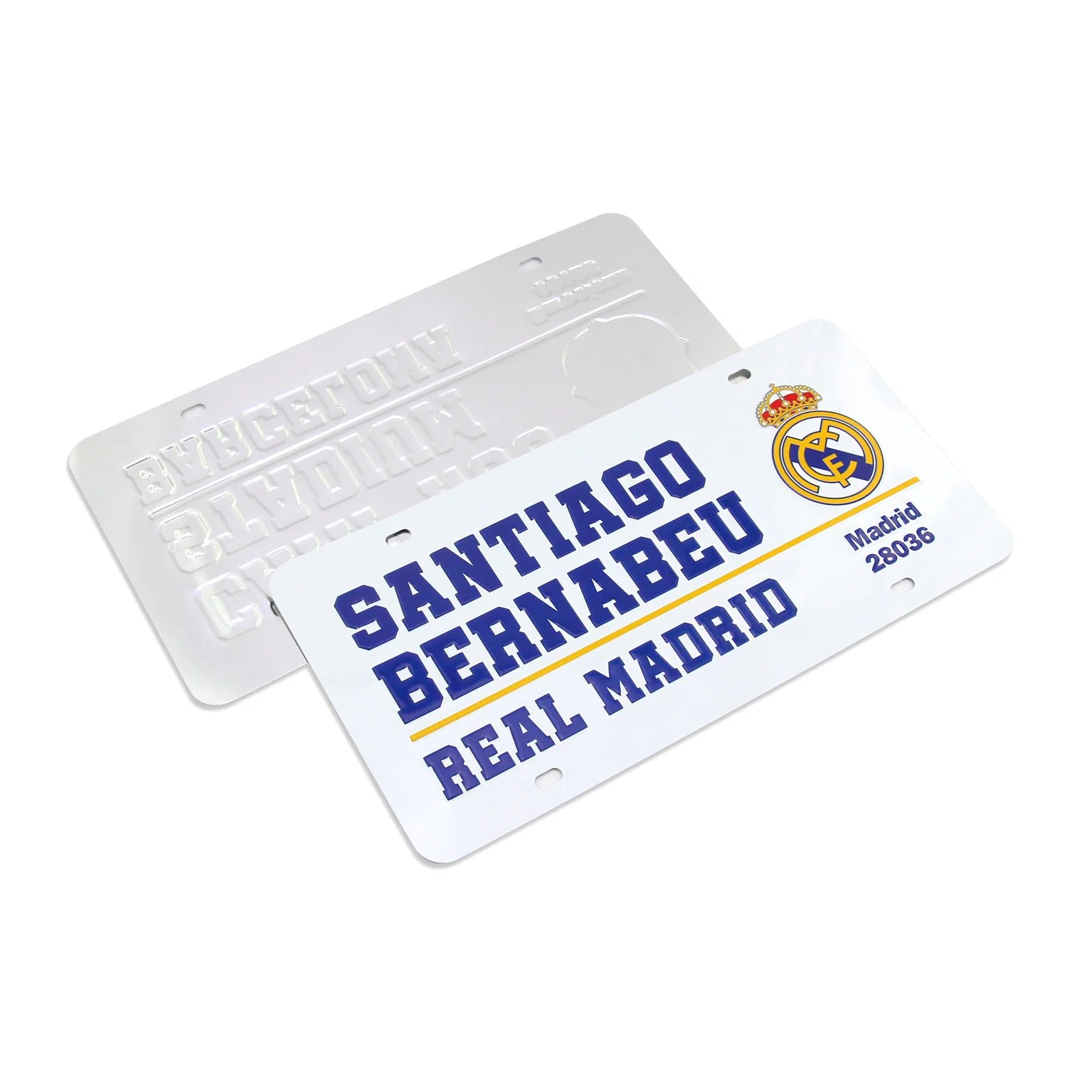 Tamaño personalizado 30*15cm Licencia en blanco para motocicletas de aluminio de placa de coche americana Placa de número de película reflectante