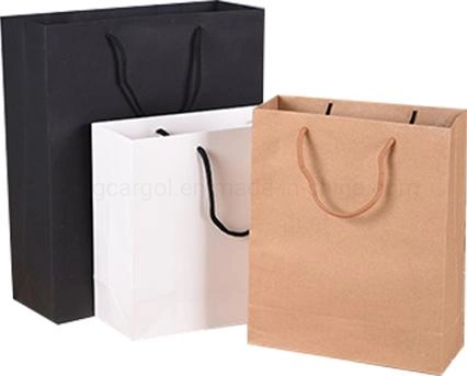 High End Simple Brand Shopping Printing Paper Bag Carrier Bag for Clothing