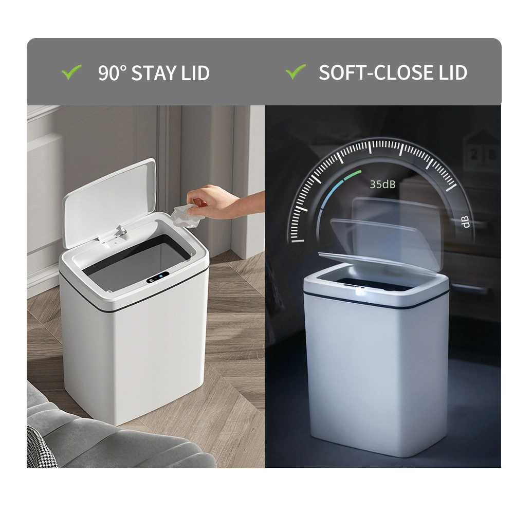 Factory Direct Sale Home Electric Sensor Small Automatic Plastic Dustbin