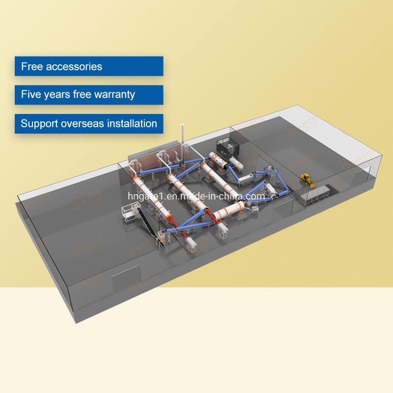 Gate 1-15t/H Ammonium Sulfate Making Machine From Human Waste Quality Fertilizer Granulating Production Line