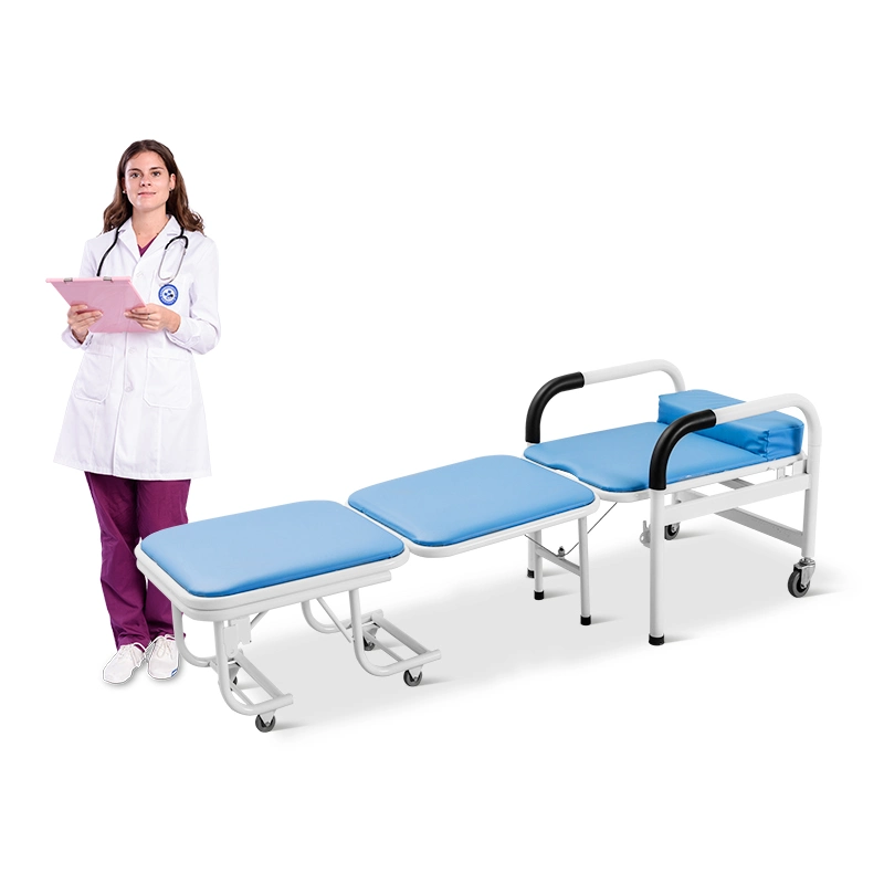 Ske001 Hospital Furniture Luxury Metal Folding Accompany Chair