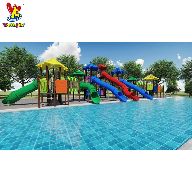 GS TUV Standard de brinquedos de plástico Piscina Crianças Piscina Parque de Diversões Piscina Crianças Playsets Water Park Deslize Jogos equipamentos de playground