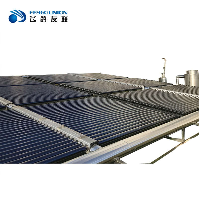 Industrial Solar Thermal Steam Horizontal Vacuum Tube Collector Evaporator Heat Collection System Directly Converted Into 100-200 &deg; C Hot Steam