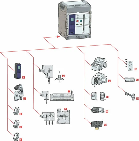 Dw45 4000A 689V Draw out 3p Air Circuit Breaker